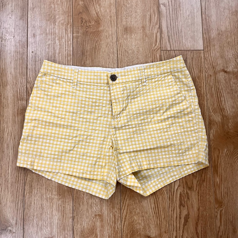 Old Navy Yellow Gingham Shorts